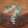 Opal Bead Cluster Earrings: Ethiopian Opal, Sterling Silver or Gold Filled
