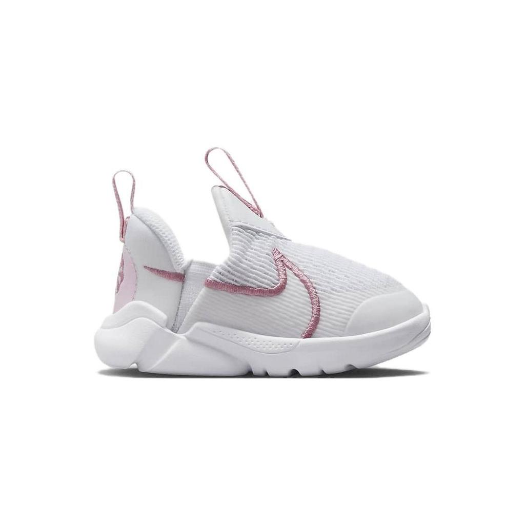 Nike Flex Plus 2 TD Slip Resistant Anti Kick Low top Toddler Shoes White Pink Infant And Toddler DV8998-100