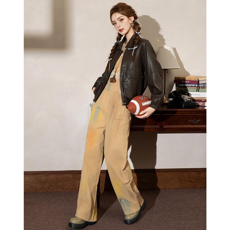 Jachetă Cropped Elegantă din Piele PU pentru Femei ET BOITE
