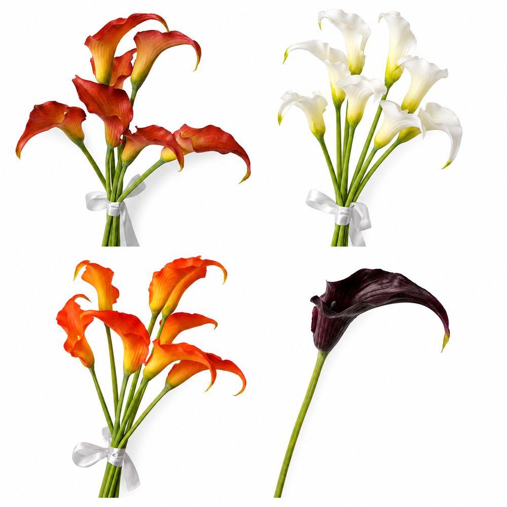 Süße Haptik Künstliche Calla Realistisches Aussehen Mini-Stil Calla-Blume Künstlicher Blumenstiel Hochzeitssträuße