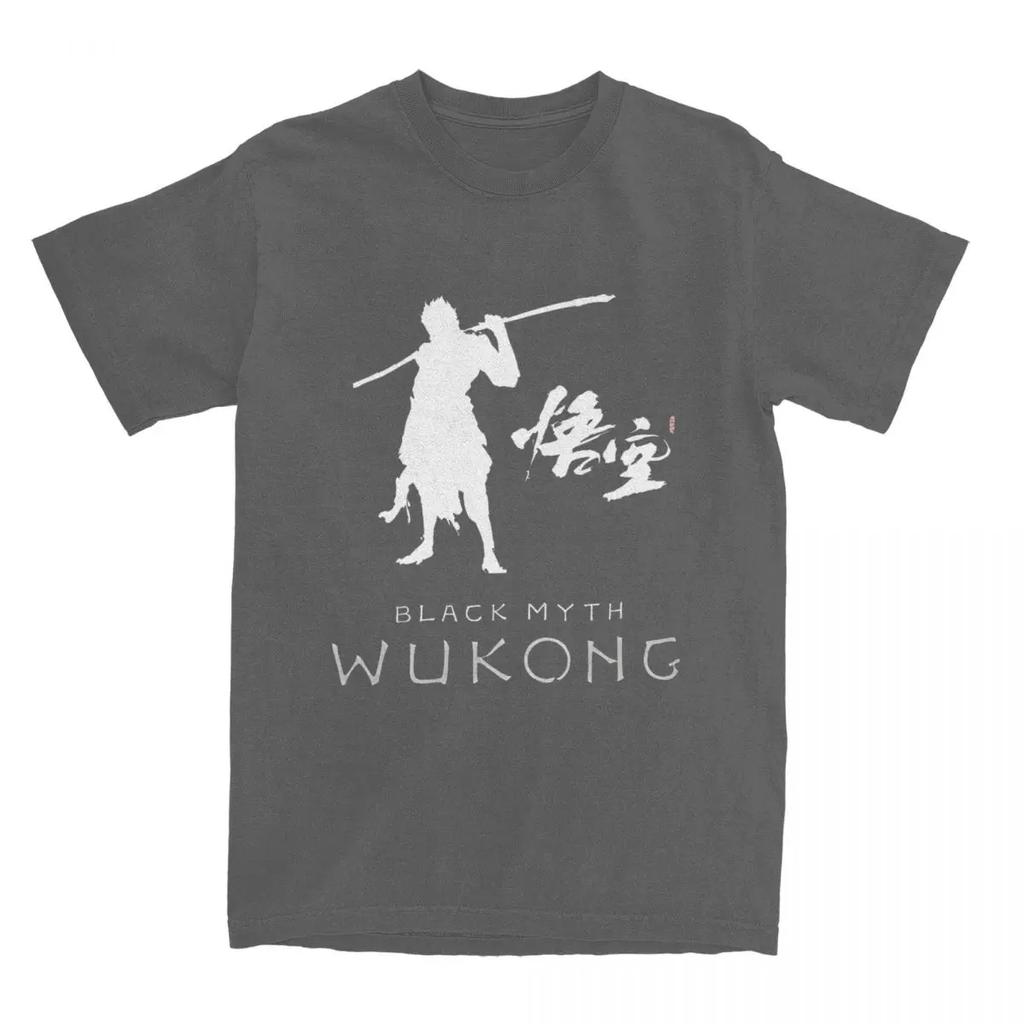 Haikyuu T-Shirt Black Myth Wukong Baumwoll-T-Shirts Wukong Spiel Trendy Cooles T-Shirt für Mann Strand Basic Lässige Kurzarm-Tees