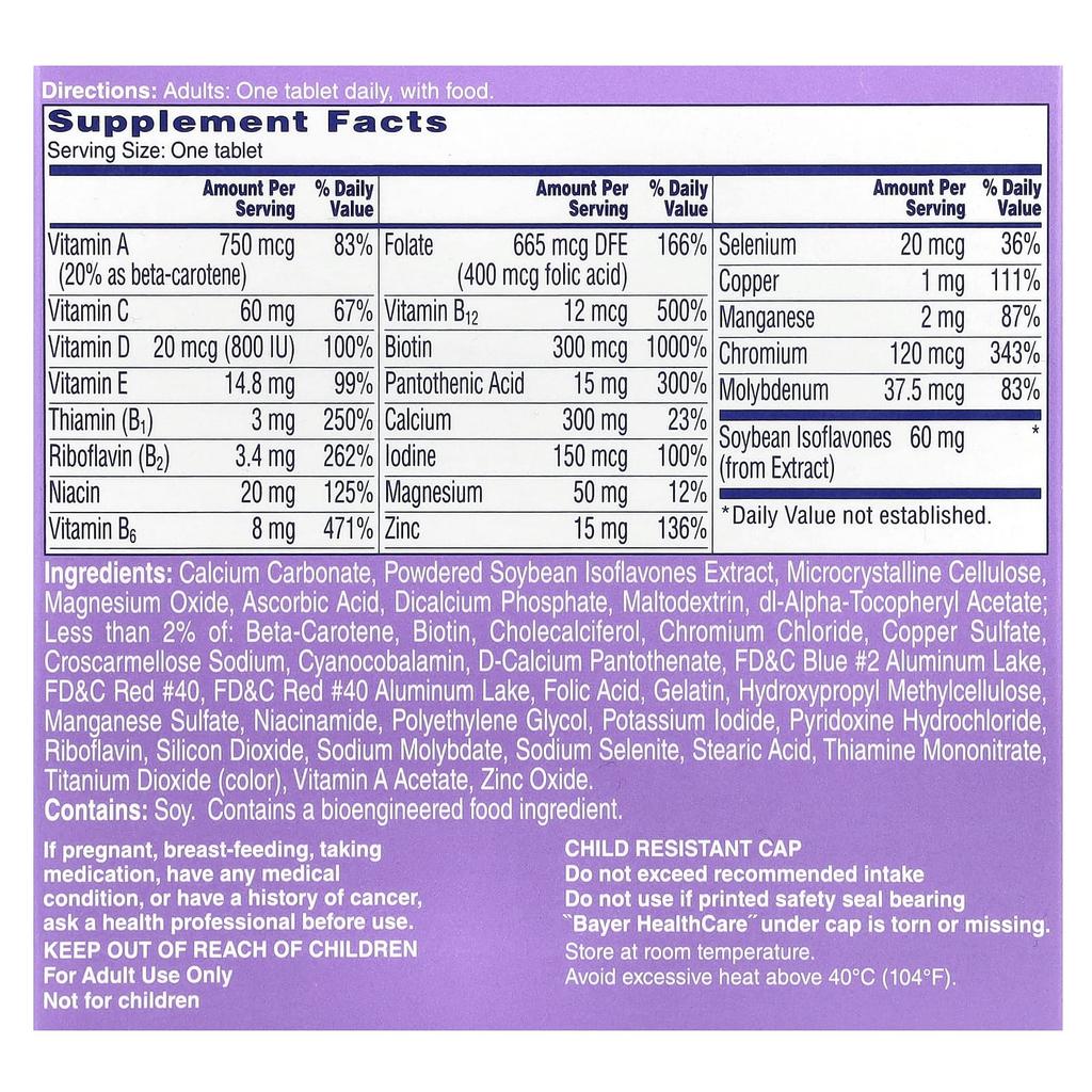 One-A-Day Frauen Wechseljahre Formel, 50 Tabletten
