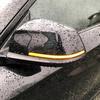 2Pcs Side Mirror Indicator Lamp ABS Flowing Water Blinker Flashing Light 13.5V Exterior Mirror Turn Signal Lamp Car Accessories