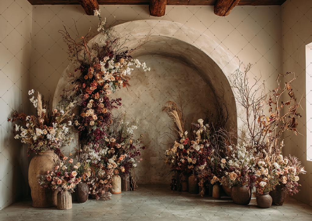 Photography Background Boho Floral Room Window Adult Birthday Wedding Maternity Portrait Decor Backdrop Photo Studio