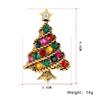 Colorful Christmas Tree Brooch Pin Warm Christmas Atmosphere Brooch Pin for Family Friend Neighbor Gift