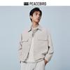 PEACEBIRD MEN Loose Fit Monogram Workwear Jacket
