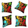 Five Stick Figures Alan Becker Gaming Square Pillowcase Cushion Cover Pillow Case Throw Pillow Cover for Home Bedroom Car