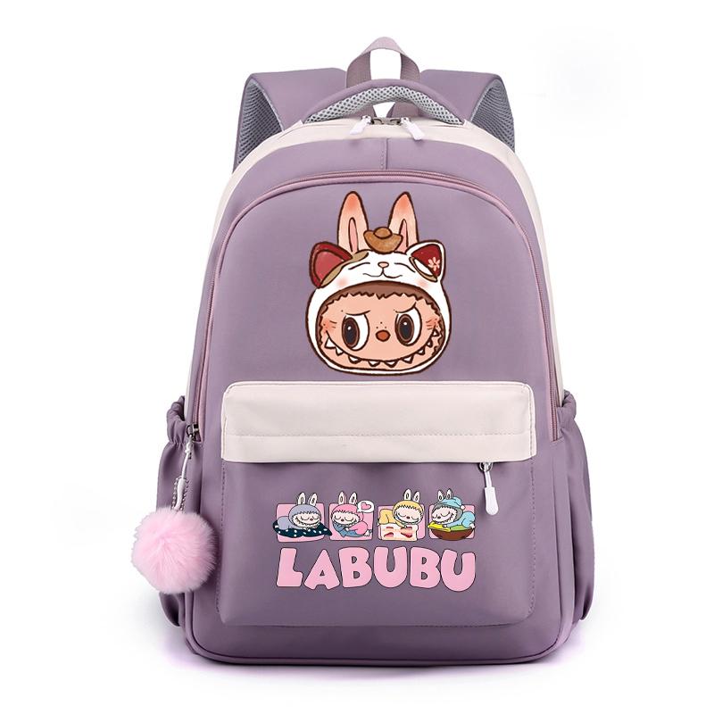 Cute Cartoon Printed Backpack Student Kid Schoolbag Women Large Capacity Waterproof Bookbag Kid Birthday Gift Travel Bag
