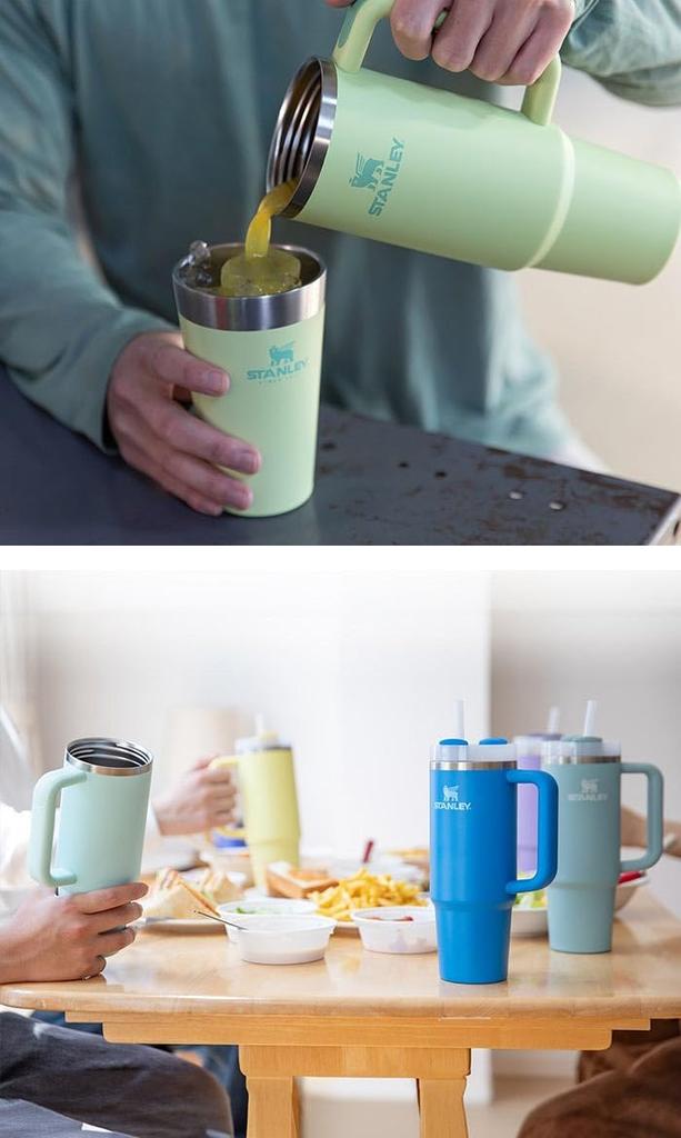 Stanley Slim Vacuum Quencher Water (STANLEY) H2.0 Bottle, 0.88L, 10-10827-613 (Cream/FF)