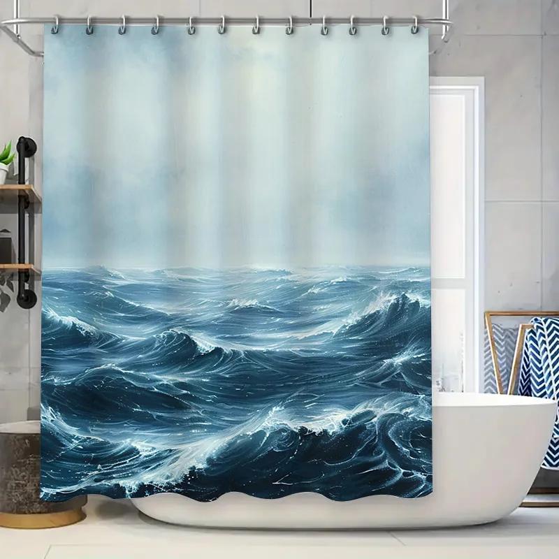 

Luxury Galaxy Shower Curtain Set With Sparkly Gold Foil Modern Bathroom Decor For Home Bath Accessories W60H190(CM)-1 Pcs