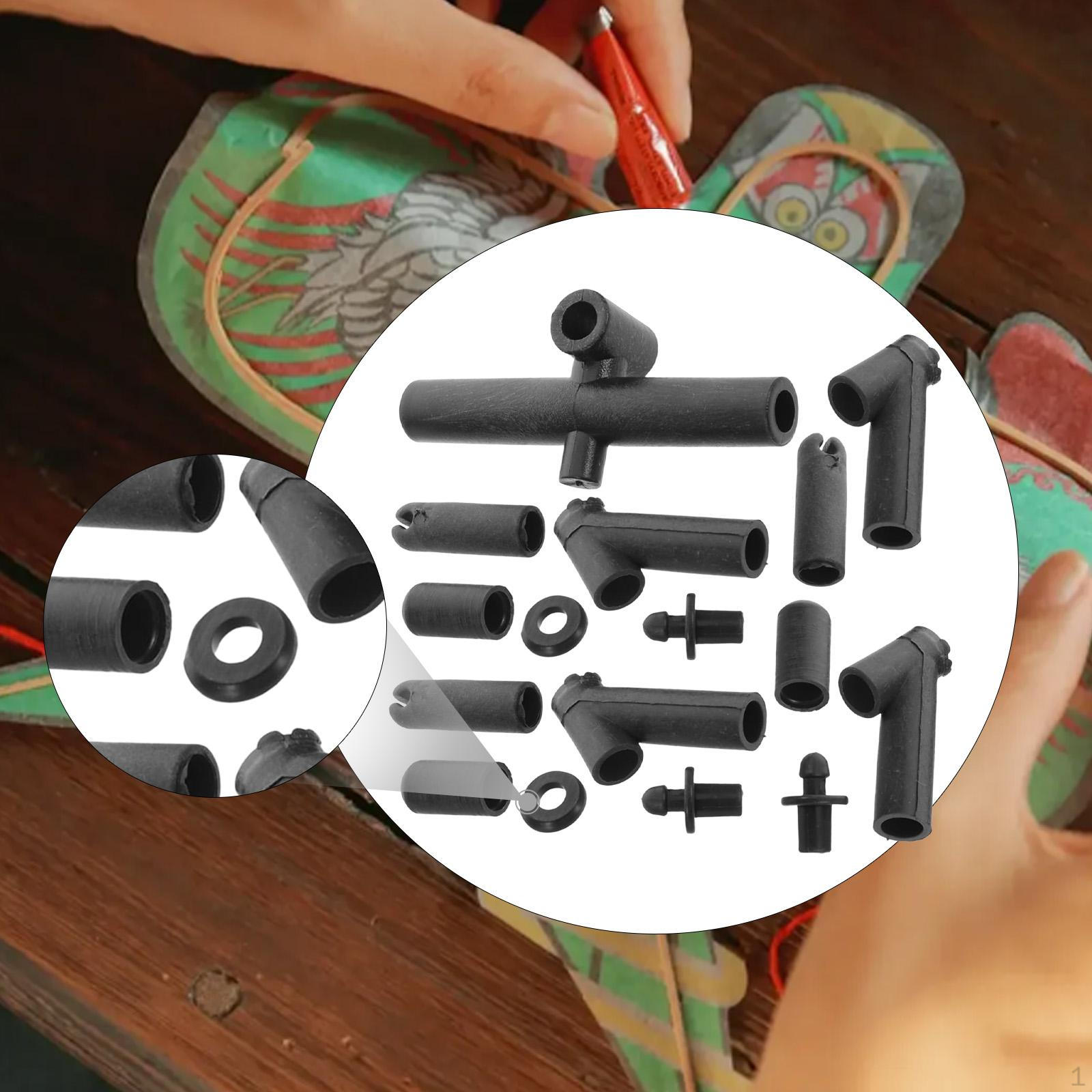 

1 комплект соединителей для каркаса воздушного змея, угловые прямые соединители для мальчиков и девочек 17pcs