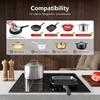 60cm Built-in 4 Zone Induction Cooktop with Booster, Touch Control, 6000W, 9 Power Levels, Timer, Child Lock, 220-240V
