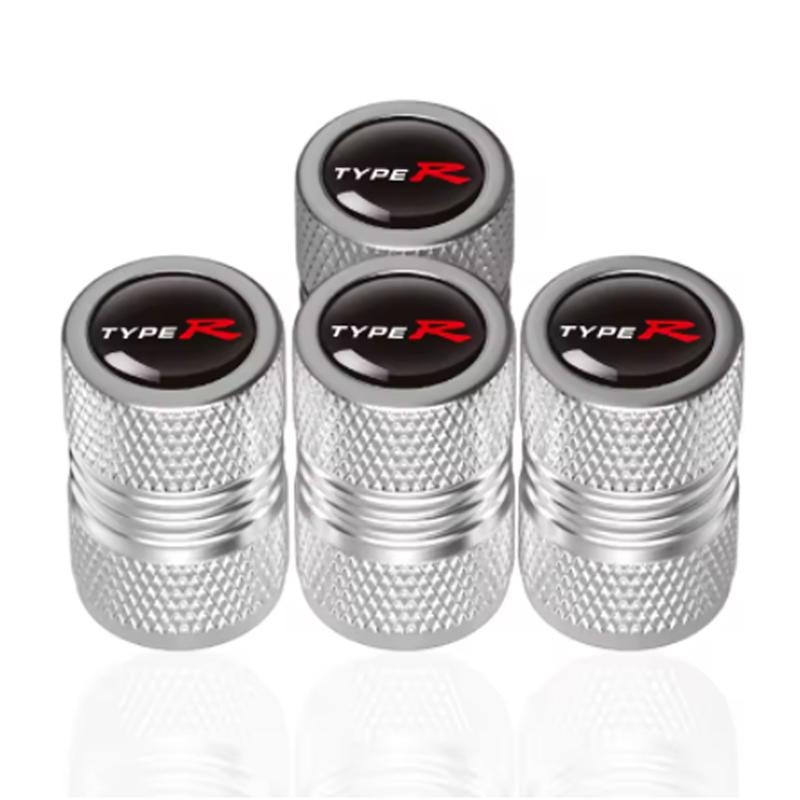 4 Pezzi Tappi Valvola Ruota Pneumatico Tipo R per TYPE R CRV HRV Accord Fit Accessori