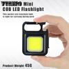 COB Lantern Mutifuction Portable Flashlight Pocket Work Light Outdorr Camping Fishing Climbing LED Light Bottle Opener, Hook