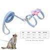 Pet vest, leash, dog cartoon three-dimensional accessories, teddy walking dog rope, cat going out to prevent breaking free from chest and back