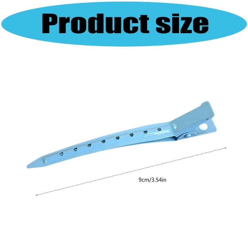 Pack Of 8 No Trace Hair Clip For Women Hair Styling Professional Salon Use Bright Color