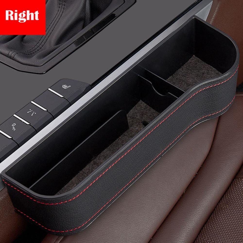 PU Leather Car Seat Gap Filler Storage Box Multifunction Durable Car Crevice Pocket Large Capacity Auto Seat Slit Card Pocket