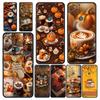 Pumpkin Autumn Leaves Coffee Phone Case Cover for Google Pixel 10 9 8 7 6 9A 8A 7A 6A Pro Shockproof Soft TPU 9 Pro XL Shell Bag