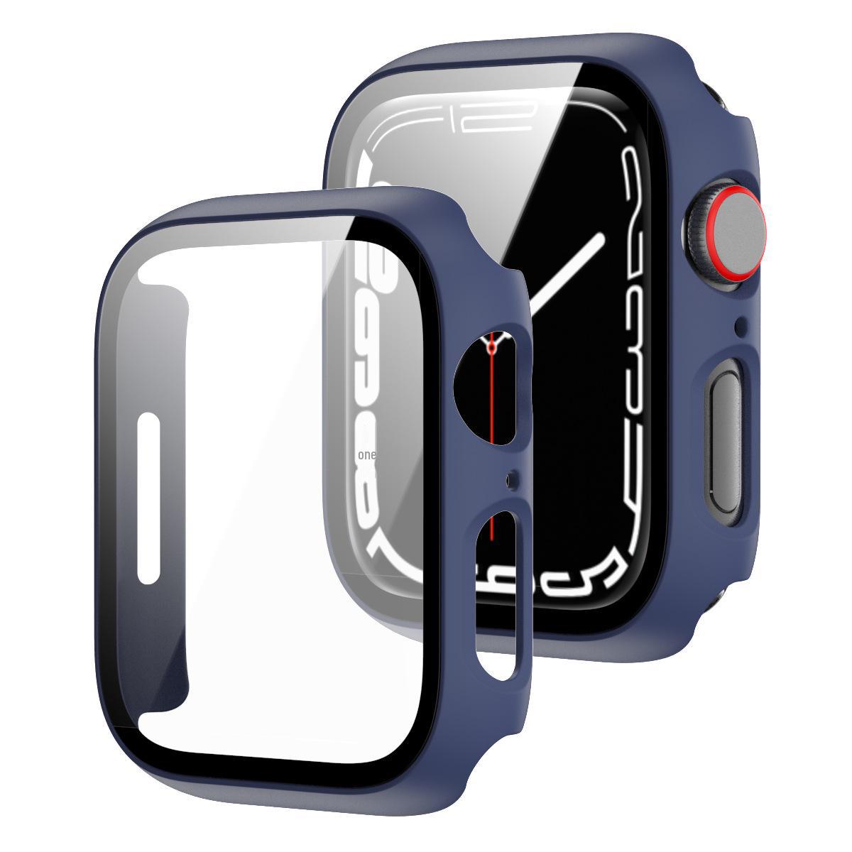 

Високоякісний матовий інтегрований захисний чохол для iWatch 7 45mm (Series 7/8/9) синій