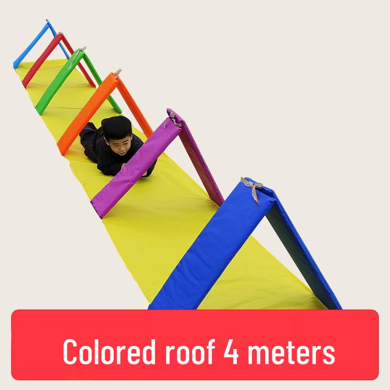 Rooftop Sky Ladder & Tunnel Sensory Integration Playset for Kids