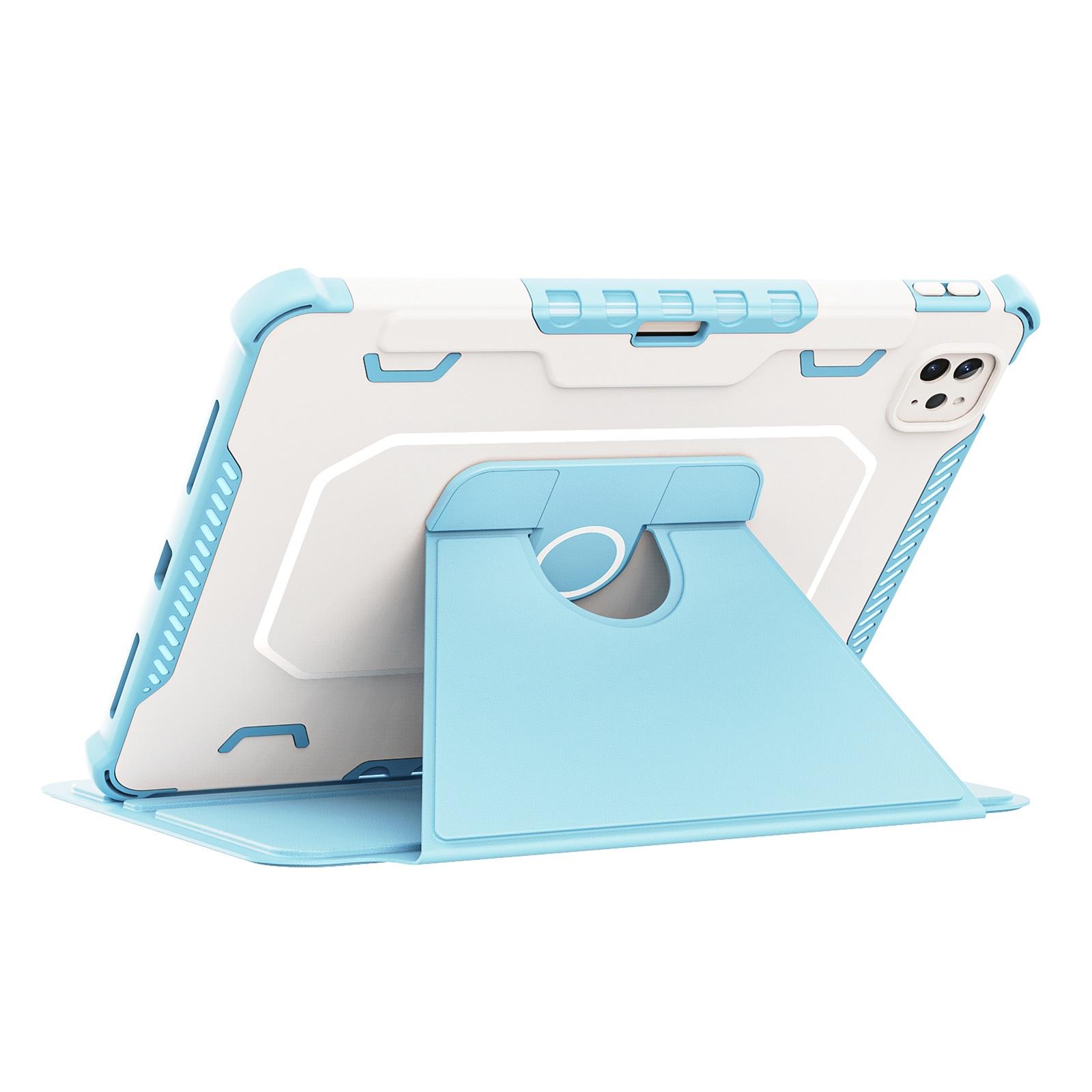 

For iPad Pro 11 (2020)/(2021)/(2022)/iPad Air 10.9 (2020)/(2022) Leather Tablet Cover Auto Wake/Sleep Adjustable Stand Case Black