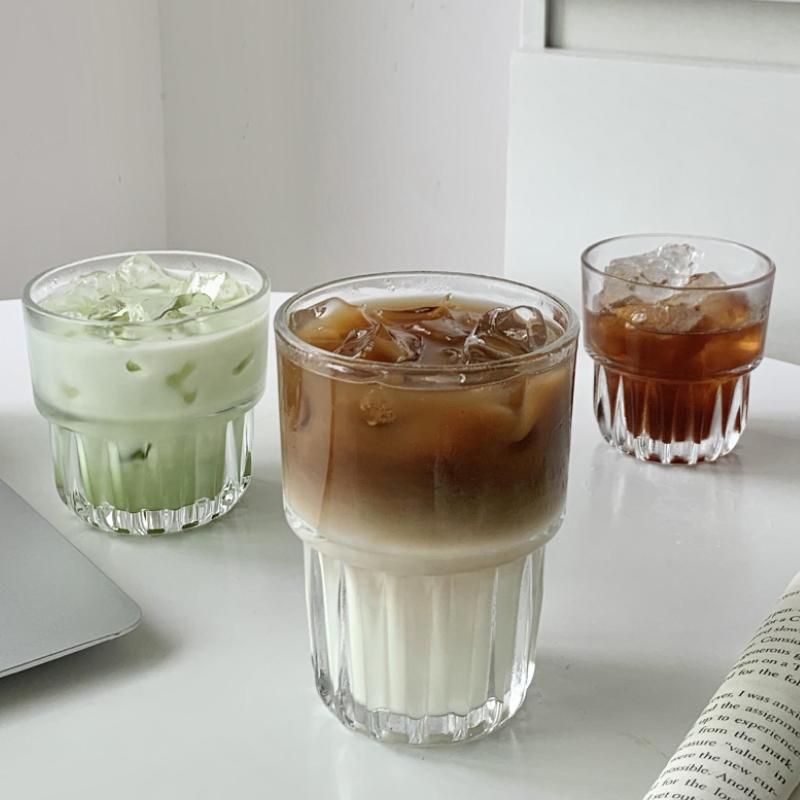 Vintage Cold Brew Kaffeetasse Trinkgeschirr Kreative Australian White Kaffeetasse Trendige Verdickte Glastasse Latte Mocha Espresso Tassen