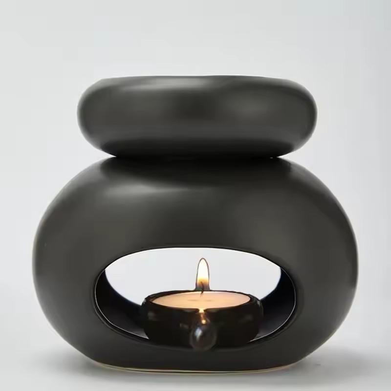 3 in 1 Kerzenwärmer Ätherische Öle Lampe Große Kapazität Getrennter Kerzenständer Duft Räuchergefäß Brenner Heim Party Spa Ofen