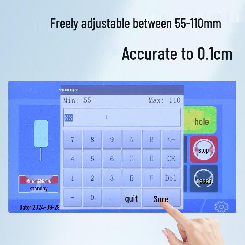 Yujia YJ-500X Electric Three-Hole Punch Binding Machine CN plug (adapter included)