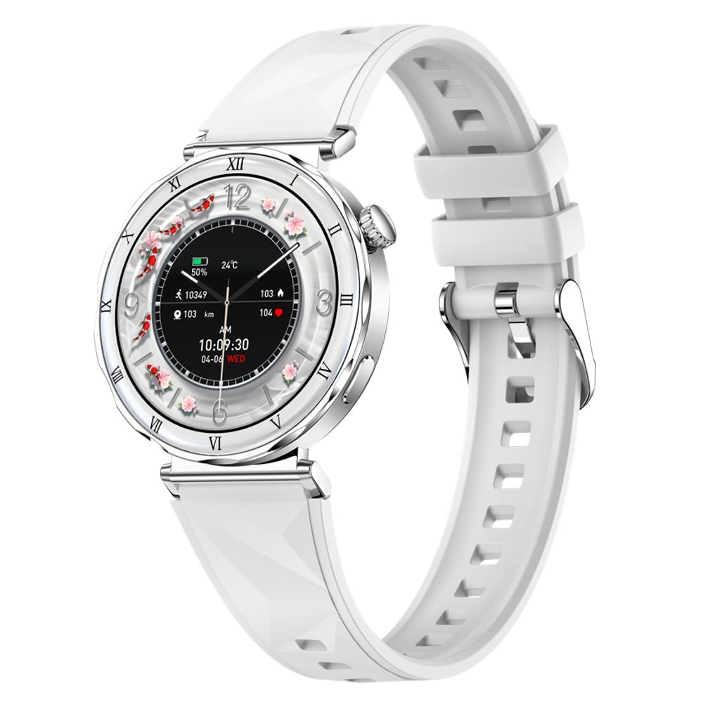 Sleep Health Monitor Women Smartwatch Information Push Blue Tooth Call Smart Watch Sports Fitness Music 1.19 Inch Amoled Screen