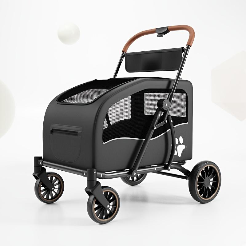 Haustierkinderwagen, Großer Platz, Große, Mittlere Und Kleine Hunde, Katzen, Outdoor, Leicht, Faltbarer Kinderwagen, Outdoor-Wagen, Zum Gassi Gehen Mit Hunden Und Für Katzen
