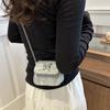Women Mini Crossbody Bag Sling Bag with Chain Shoulder Strap Girls Elegant Crossbody Handbag for Shopping Dating Parties