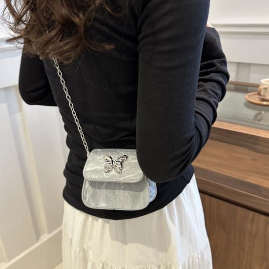 Women Mini Crossbody Bag Sling Bag with Chain Shoulder Strap Girls Elegant Crossbody Handbag for Shopping Dating Parties