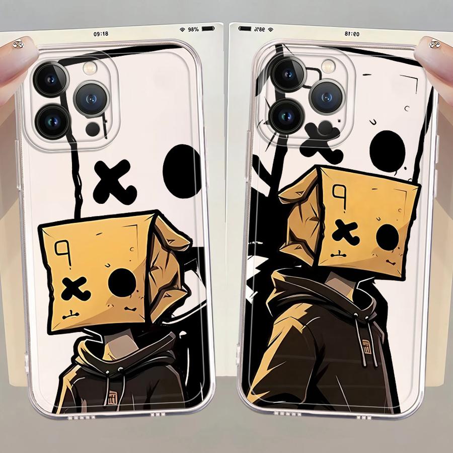 Case for iPhone 17 Pro Max 16 15 12 Mini XS Max XR 7 8 Air 14 Plus 11 13 Pro Soft Phone Cover Fashion Box Boy