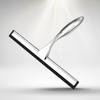 Shower Squeegee 10'' 12'' 14'' INCH Stainless Steel Silicone Rubber Scraper With Hook Door Class Window Windshield Silver Color