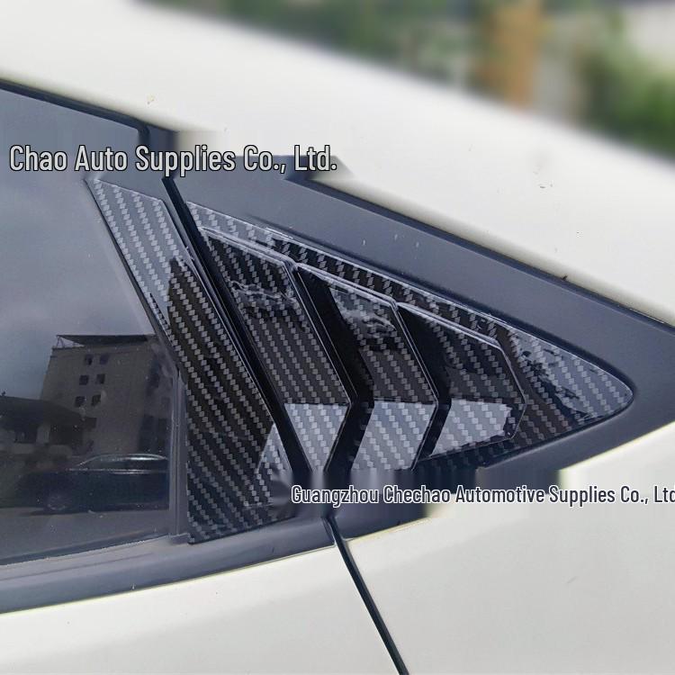 Hyundai Verna Sedan Rear Triangular Window Louvers - Mustang Style (Models 10-16)
