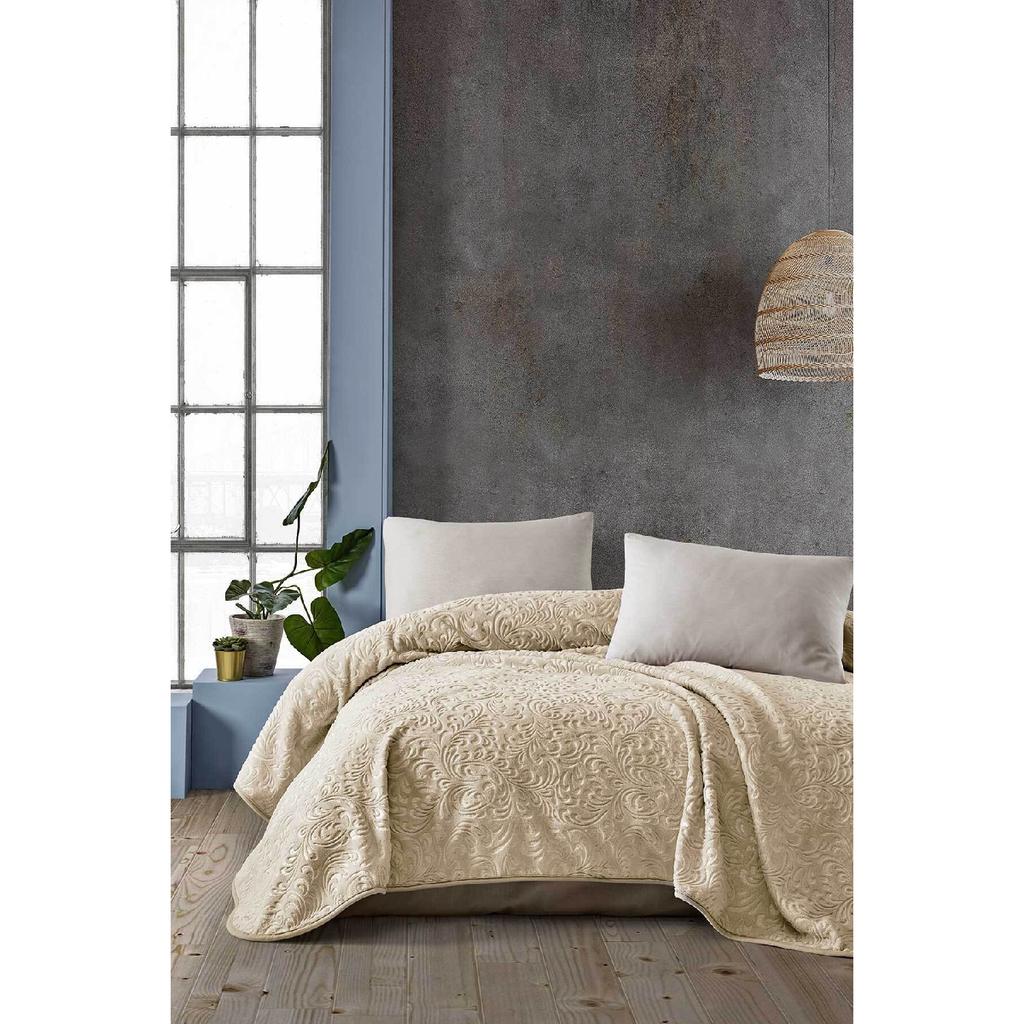 Double Embos Blanket Dried Rose