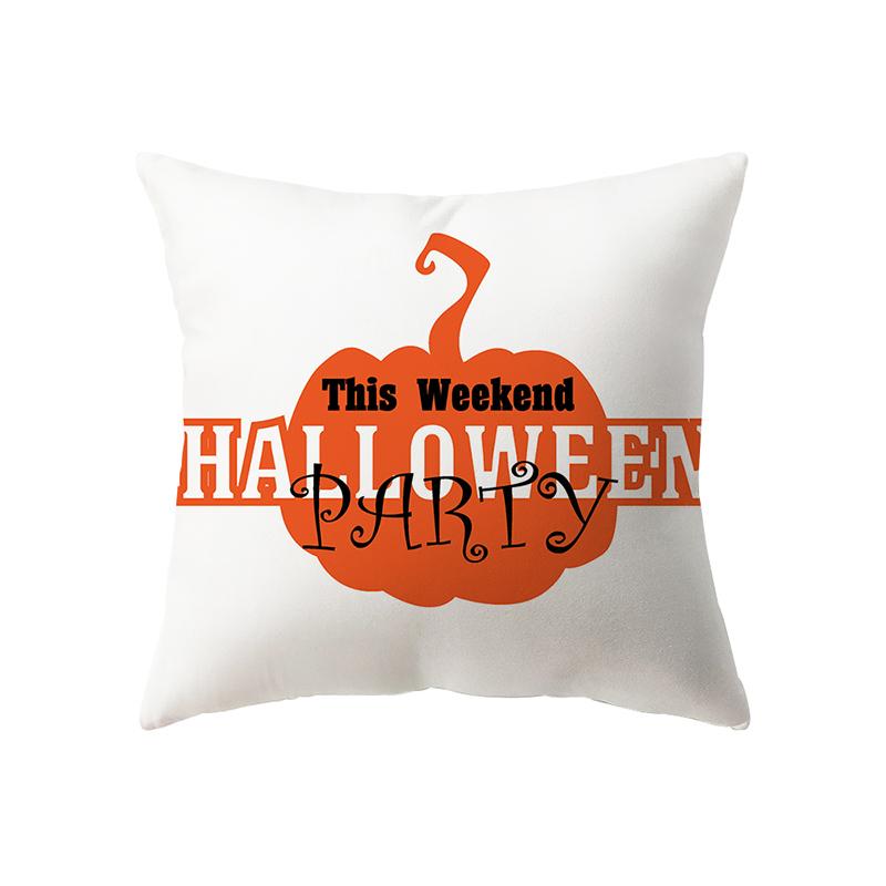 Alphabet Halloween Theme Pillow Cover Sofa Cushion  Holiday Gift Party Decoration Home Decor