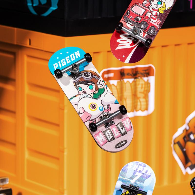 New POP MART MOLLY Magic Kaká Collection Fingerboard Mystery Boxes Single Blind Box/whole Box 9 Pcs 210900269