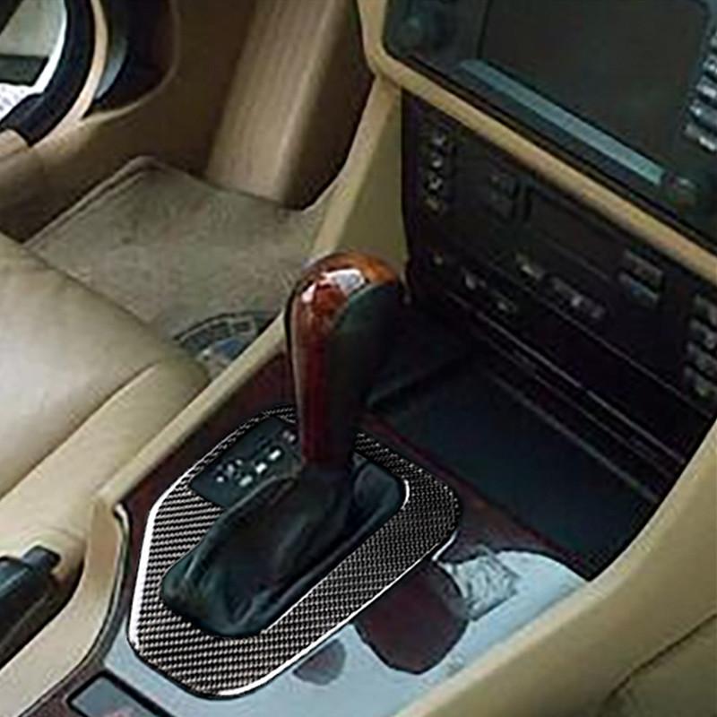 Fibră de carbon autovehicul de control centru schimbător panou cadru capac ornamente autocolant accesorii de decorare pentru BMW M5 E39 Seria 5