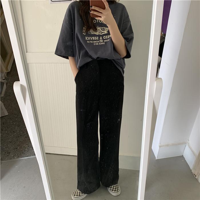 Summer Women's Loose T-shirt Bf Wind Plus Size Short-sleeved Tops