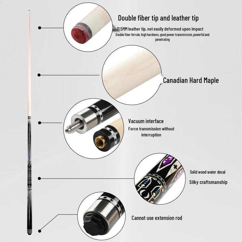 HaNsheng 1/2 Split Billiard Pool Cue Stick