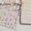 Beach Shell Swim Ring Bikini Watermelon Cat Ice Cream Crab Sunglass Coconut Tree Flowers Fruits Nail Art Stickers Decals