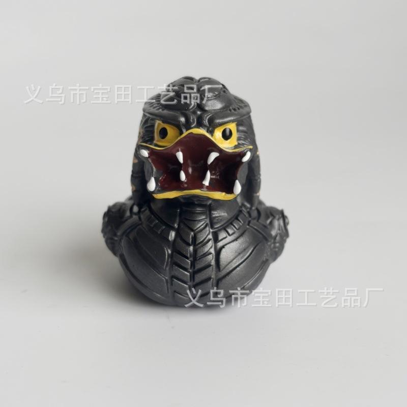 Whimsical Creative Alien Series Duck Evil Funny Duck Party Tabletop Resin Ornament Crafts