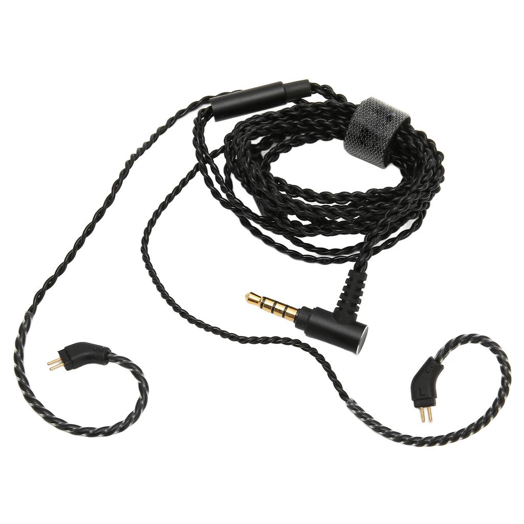 Earbuds Upgrade Cable 0.78mm 2 Pin 3.5mm Elbow Plug Pluggable Replacement Earphone Wire with