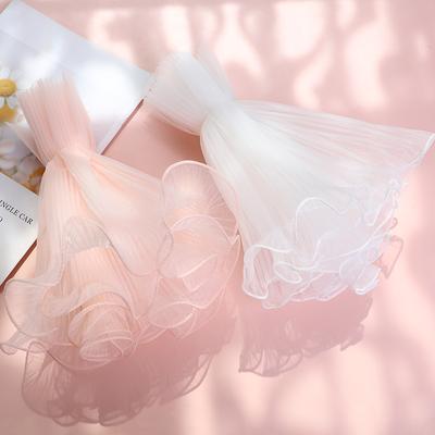 4 yardas de hilo ondulado para envolver flores, decoración para bodas y fiestas, suministros de embalaje de regalos hechos a mano, embalaje de ramos de rosas, encaje de papel, malla