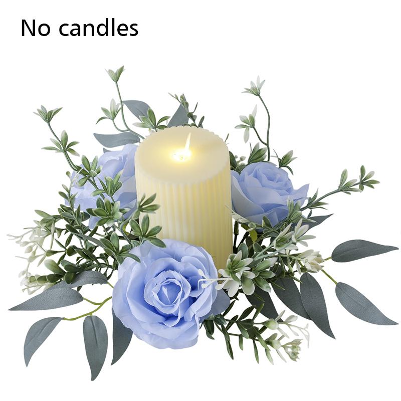 25cm Scene Setting Party Candle Decoration Table Decorations Home Decor Elegant Mini Wreath Noble Multi-Color