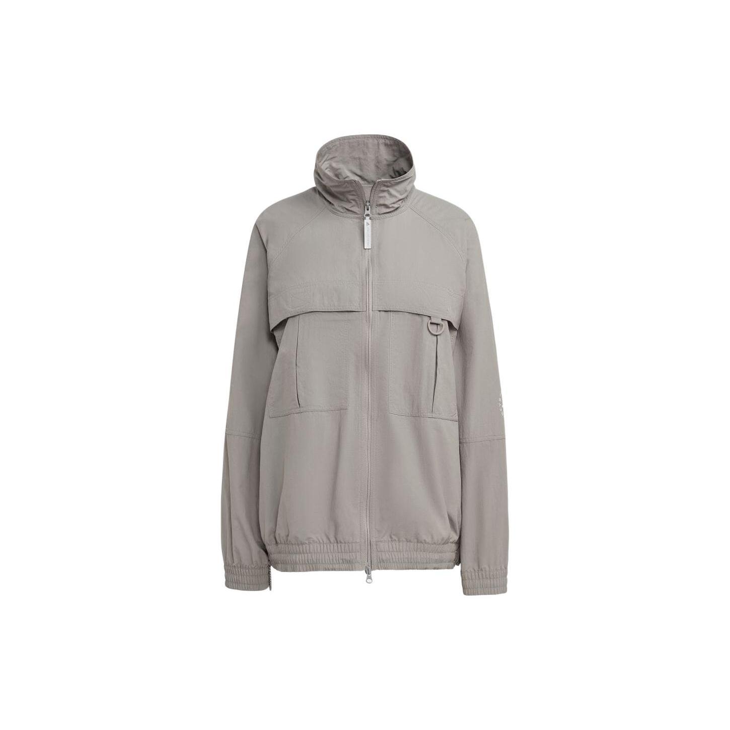 (WMNS) adidas by Stella McCartney TrueCasuals Woven Solid Track Jacket  Grey  Women s HR9178 L