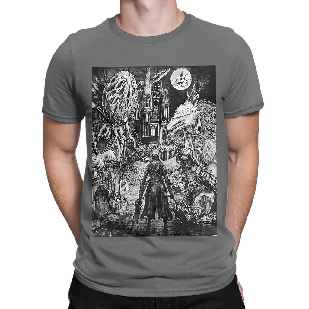 T-shirt Nera Bloodborne Novità 100% Cotone T-shirt Bloodborne Top Per Unisex