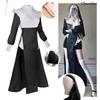 Sultry Chowbie Nun Cosplay Costume With Cross For Halloween
