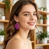 Silicone Mold for DIY Resin Jewelry Making Chinese Style Hollow Pendant Earring Necklace Craft Flexible Pattern Design Mold
